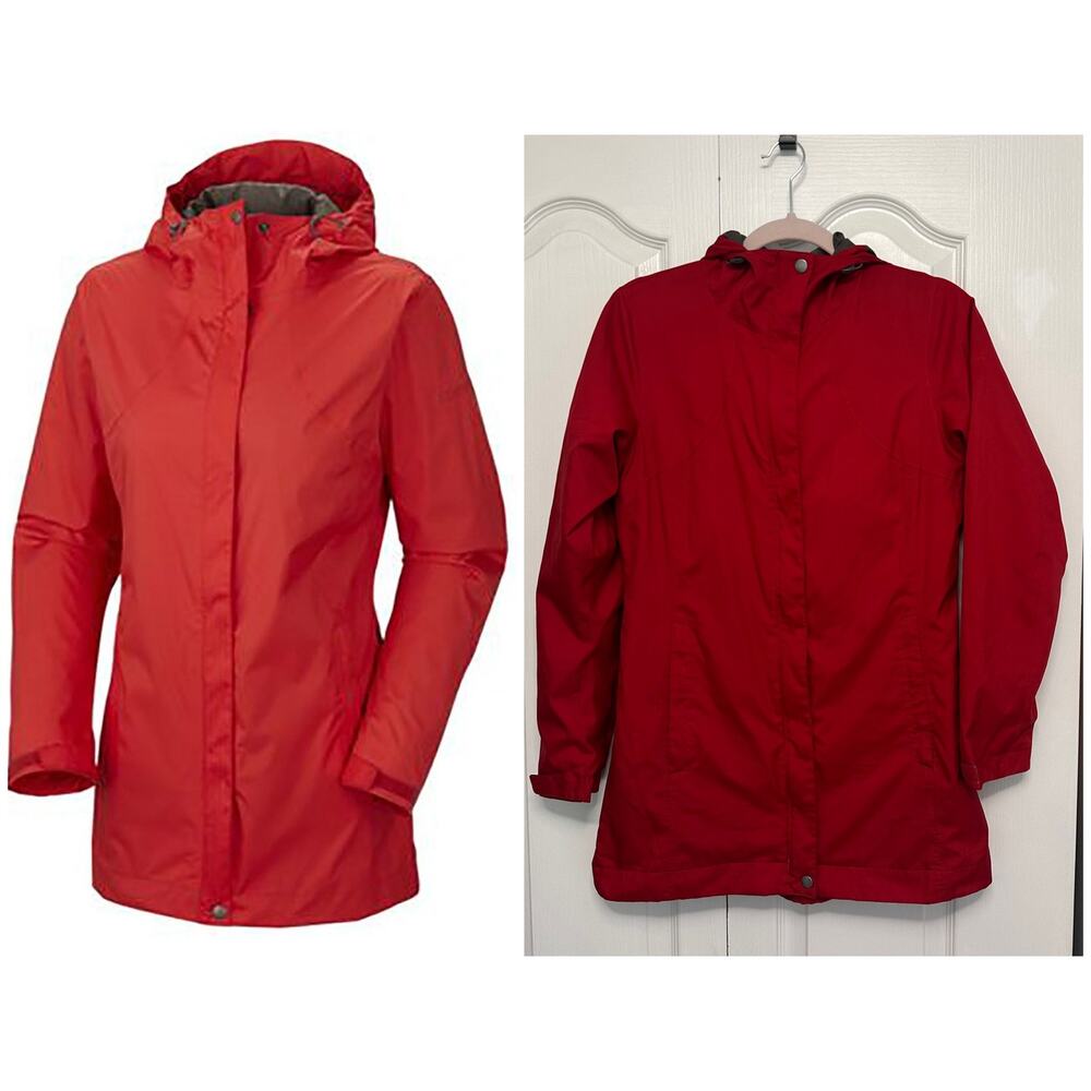 Columbia women’s red rain jacket Sz S